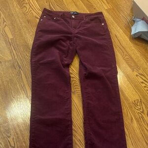 GAP Women's Rich Burgundy Straight Leg Jeans